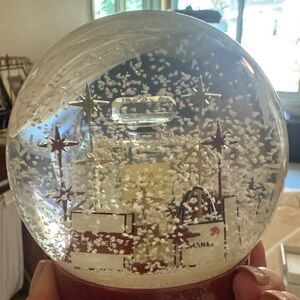 CHANEL Snow Globe with Red and Gold Accents